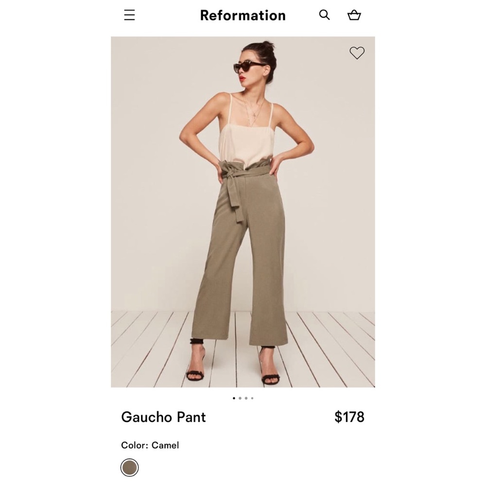 Reformation Wide Leg Pants
